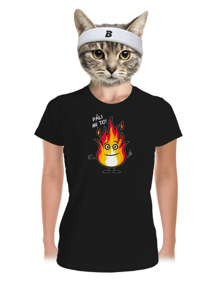 Páli mi to dámske športové tričko Black