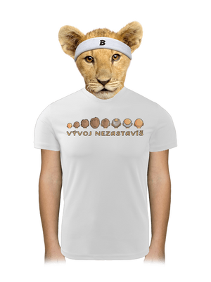 Vývoj nezastavíš detské športové tričko White