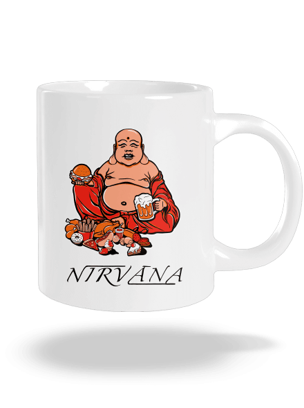 Nirvána veľký hrnček White
