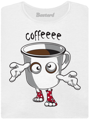 Zombie kafe dámske tričko s lemom White