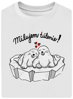 Milujem túlenie unisex tričko oversized White