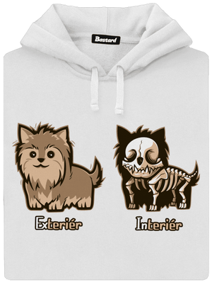 Teriér dámska mikina klokanka White