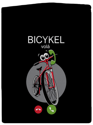 Bicykel volá dámska mikina na zips Black