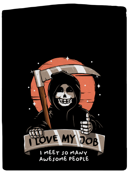 I love my job pánska mikina na zips Black
