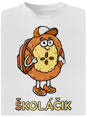 Školáčik detské športové tričko White