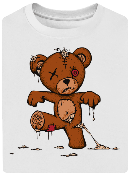 Zombie teddy unisex tričko oversized White