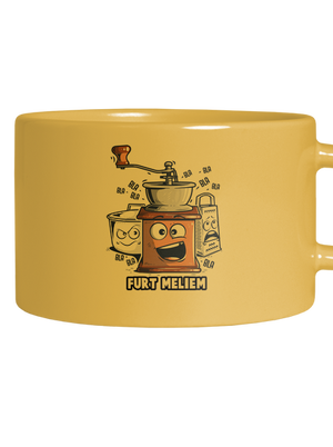 Mlynček hrnček makronka Yellow Macaron