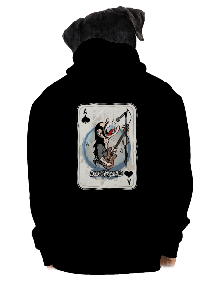 Ace of Spades pánska mikina na zips Black