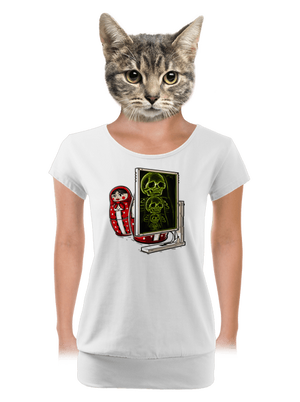 Rentgen Matriošky dámske tričko s lemom White