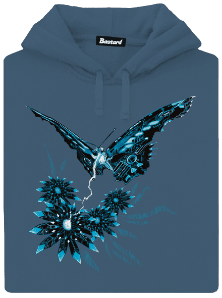 Fake Nature dámska mikina klokanka Denim