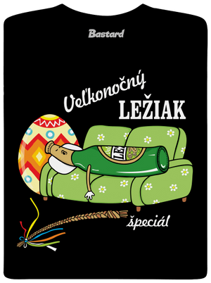 Veľkonočný ležiak pánske dlhý rukáv Black