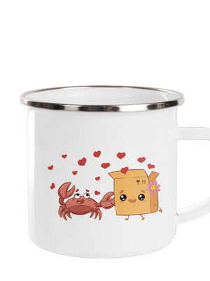 Krab a krabica plecháčik White