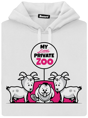 ZOO dámska mikina klokanka White