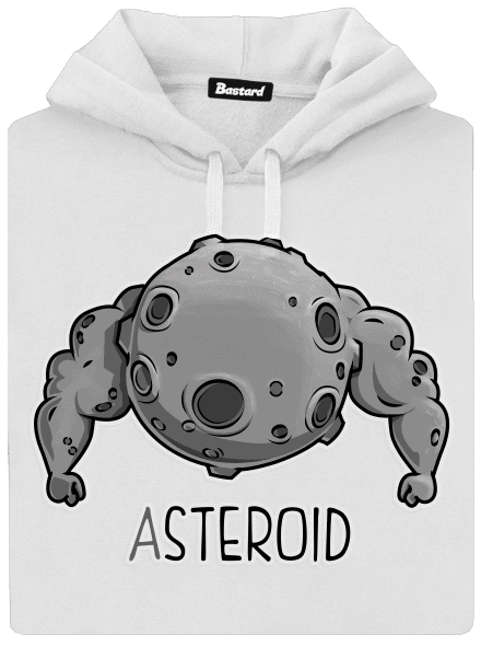Asteroid dámska mikina klokanka White