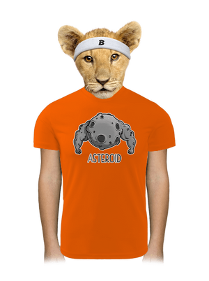 Asteroid detské športové tričko Neon Orange
