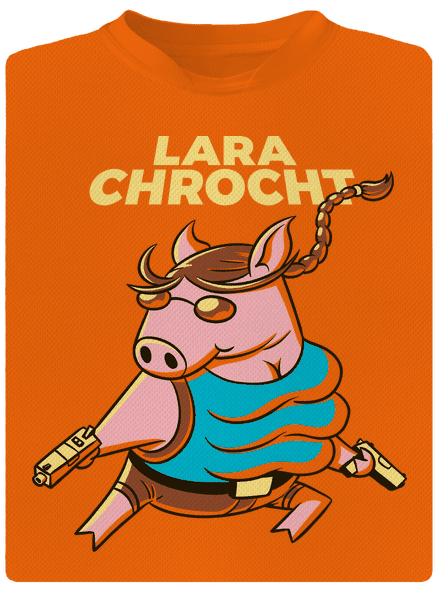 Lara Chrocht detské športové tričko Neon Orange