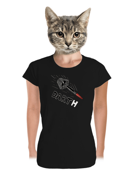 Dart(h) dámske tričko prémium Black