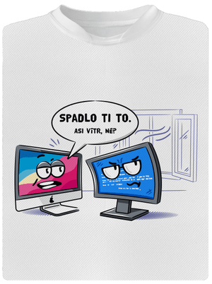 Mac vs. Windows detské športové tričko White