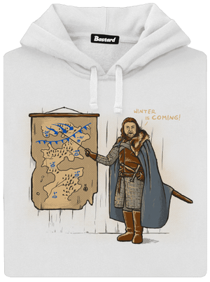 Winter dámska mikina klokanka White