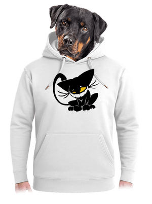 Evil cat unisex mikina premium Snowwhite