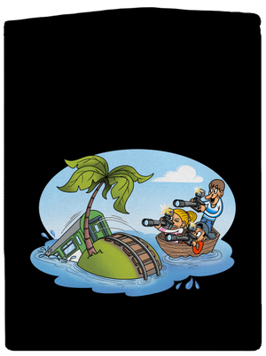 Ostrov železnice pánska mikina na zips Black