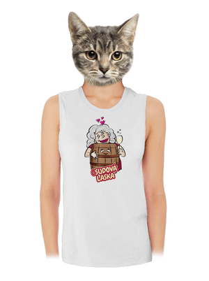 Osudová láska dámske tielko voľné White