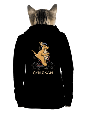 Cyklokan dámska mikina na zips Black