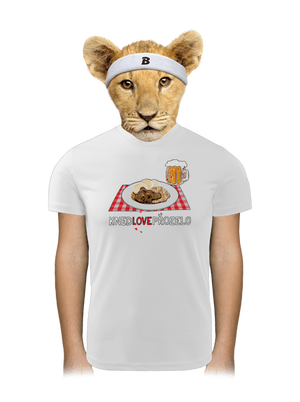 Knedlo vepřo zelo detské športové tričko White