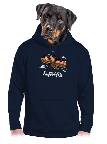 Luftwaffle pánska mikina klokanka Navy