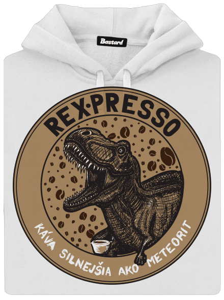 Rex-presso dámska mikina klokanka White