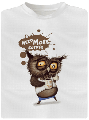 Need more coffee pánske športové tričko White