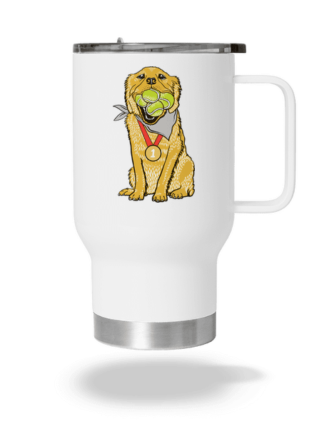 Zlatý retriever termohrnček White