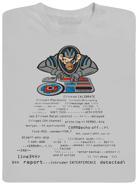 Coder ape pánske tričko Pacific Grey