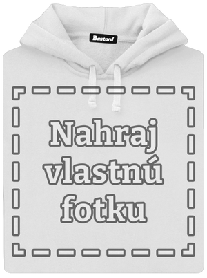 Vlastná potlač dámska mikina klokanka White