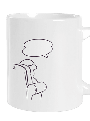 Alergény u psychológa veľký hrnček White