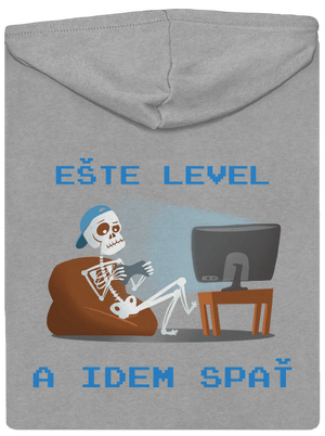 Ešte level pánska mikina na zips Light Melange