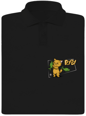 Mačací horoskop: Ryby pánska polokošeľa Black