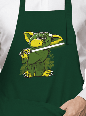 Yoda v rákosí zástera Bottle Green