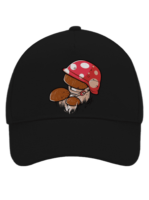 Hríb šiltovka baseballka Black