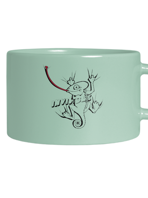 Invisible chameleon hrnček makronka Mint Macaron