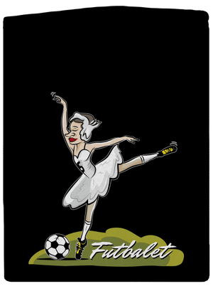 Futbalet pánska mikina na zips Black