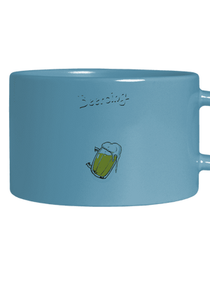 Beercing hrnček makronka Blue Macaron