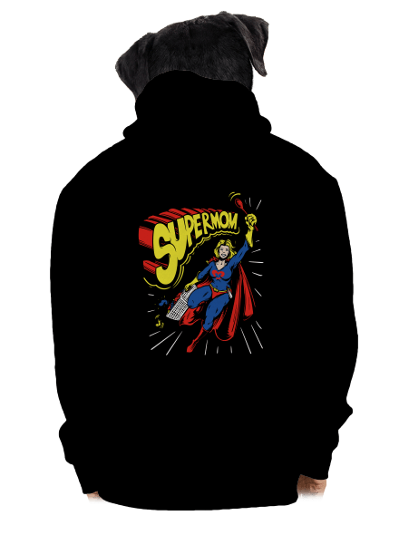 Supermom pánska mikina na zips Black