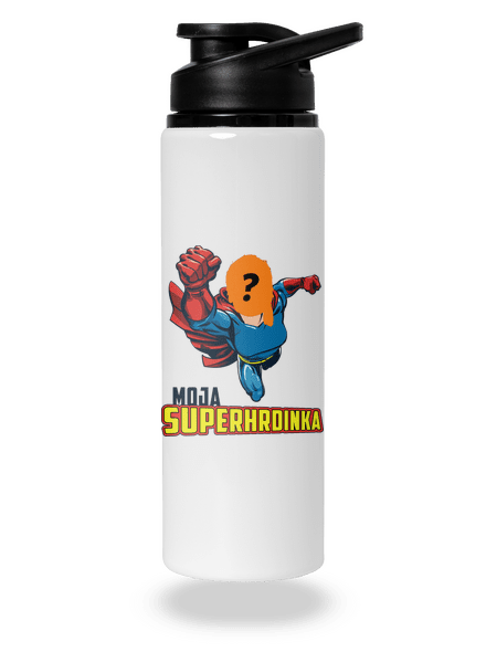 Moja superhrdinka flaša na vodu White