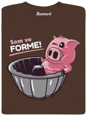 Vo forme pánske tričko Brown