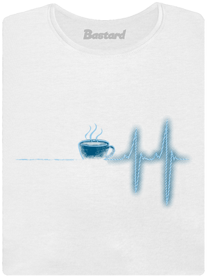 Coffee help dámske tričko s lemom White