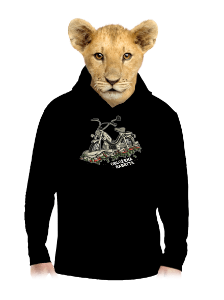 Obložená Babetta detská mikina klokanka Black