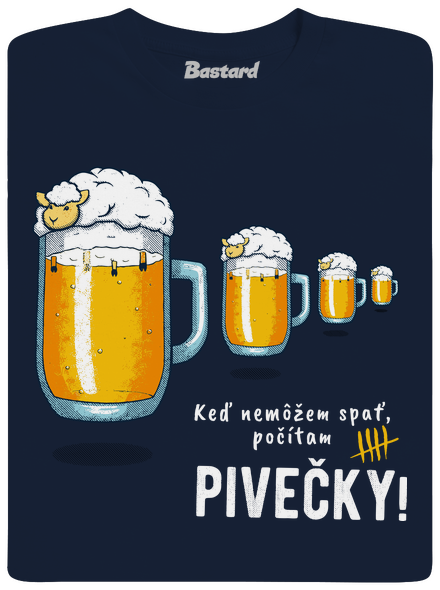 Pivečka pánske tričko Navy