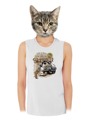 Shithunter dámske tielko voľné White