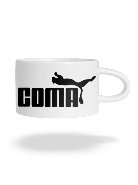 Coma hrnček makronka White